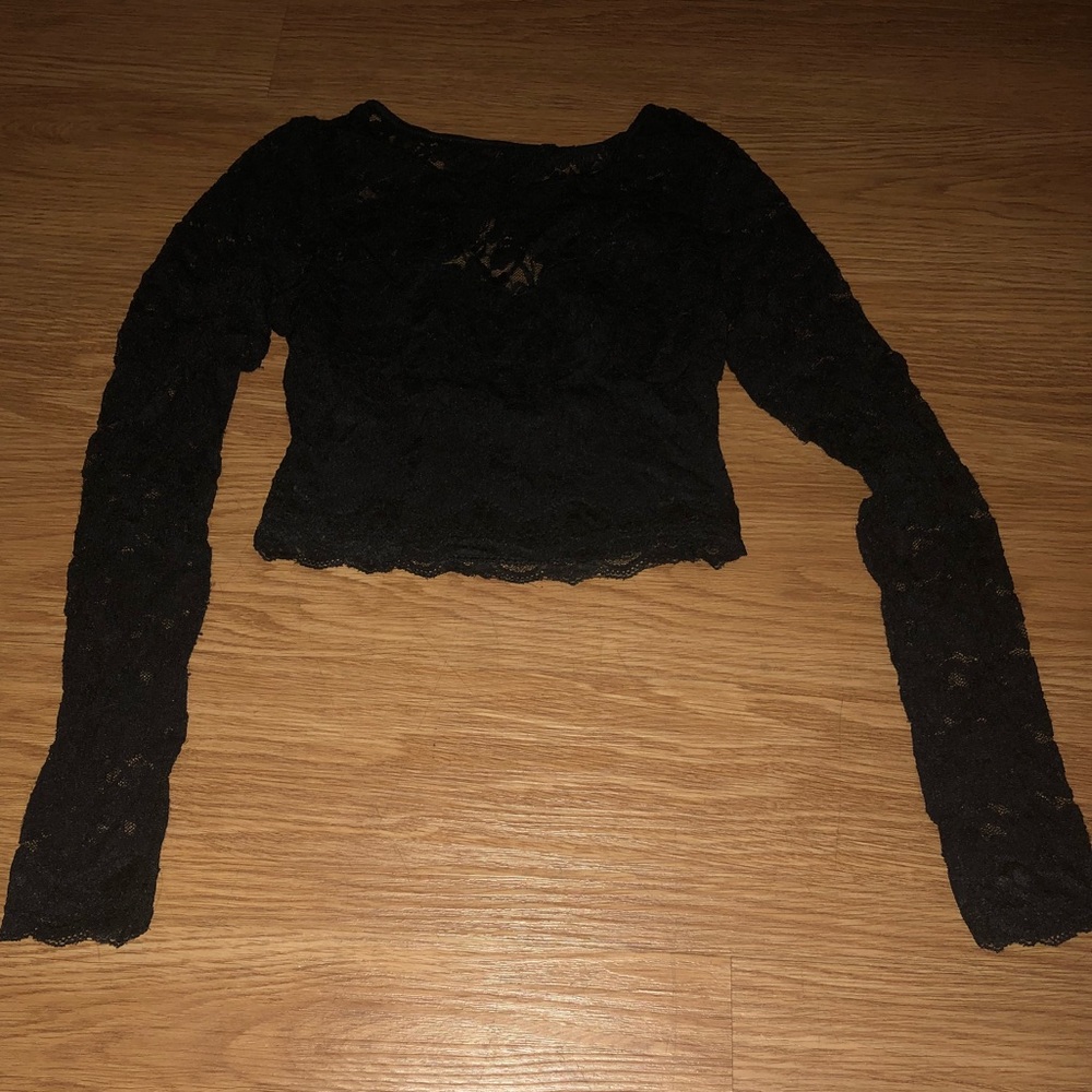 Lace crop top